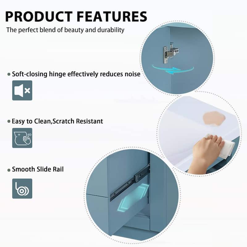 36'' Bathroom Vanity with Ceramic Sink Combo