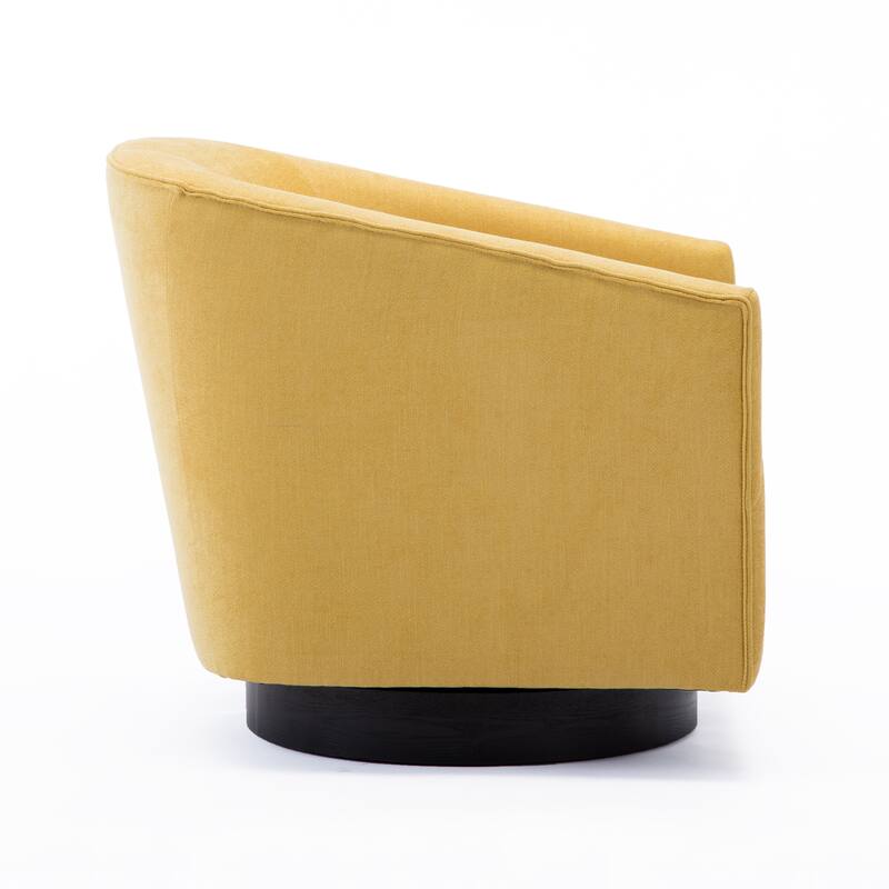 Garland Goldenrod Wood Base Swivel Chair For Living Room