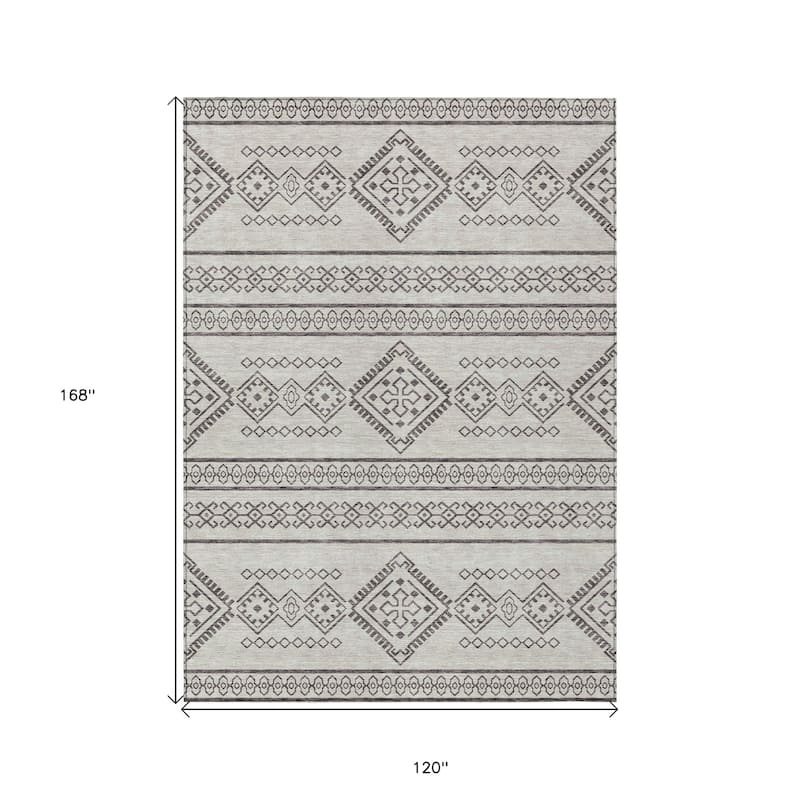 HomeRoots Southwestern Transitional Rectangle Outdoor Rug