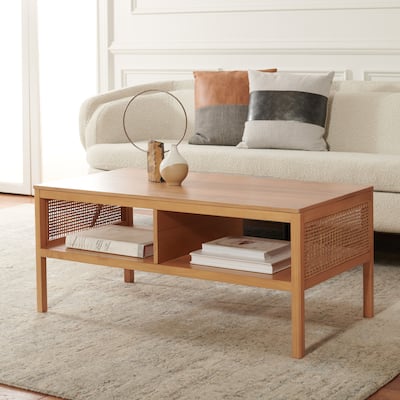 SAFAVIEH Home Collection Miya Coffee Table - 42" L x 22" D x 18" H