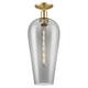 Option Champagne Bronze / Light Smoke Deco Swirl Shade
