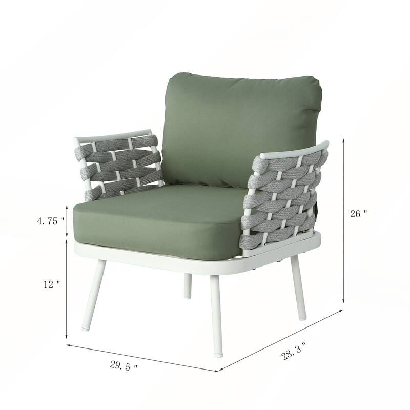 Steel Club Chair Set of 2