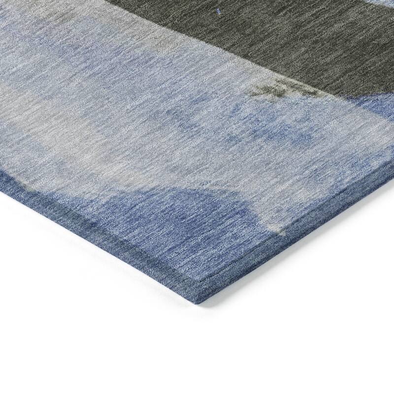 HomeRoots Abstract Transitional Rectangle Outdoor Rug