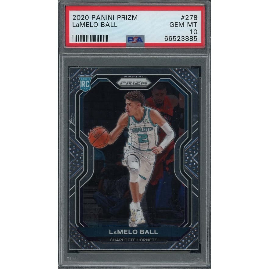LaMelo Ball 2020 Panini Prizm Basketball Rookie Card RC #278 Graded PSA 10 - 8'6" x 11'6"