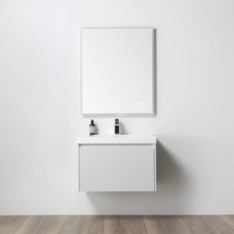 Floating Bathroom Vanity with Sink, Wall Mounted Vanity