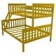 preview thumbnail 16 of 14, Pine Twin over Full Mission Bunkbed Canary Yellow