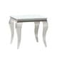 preview thumbnail 2 of 4, Carone Modern Classics Square End Table Chrome White