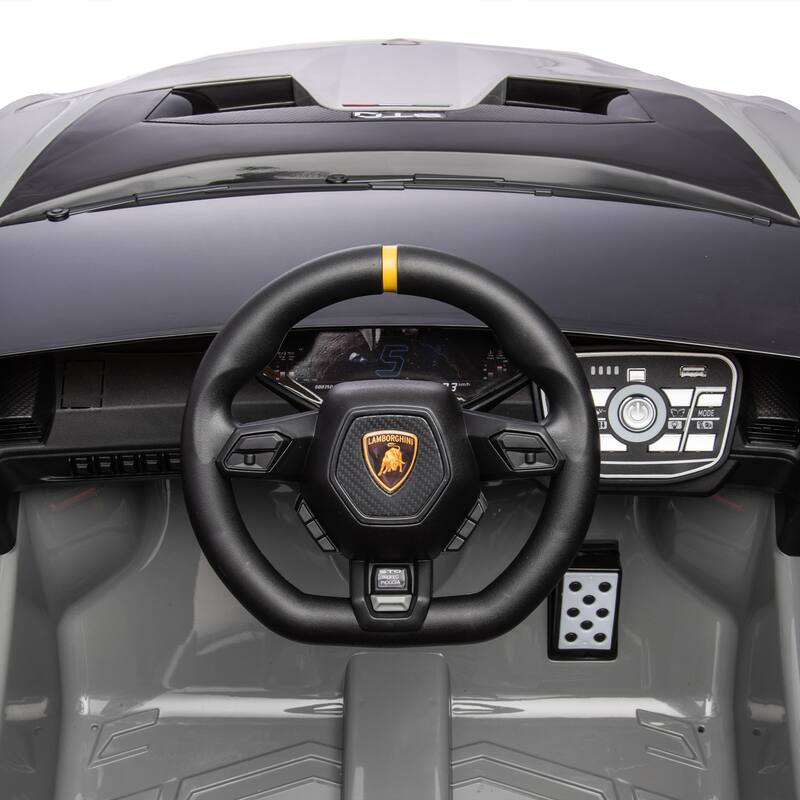 Lamborghini Huracan Sto 24V Kids Electric Ride-On Drift Car:Speeds 1.86-5.59 MPH,Ages 3-8, Foam Front Wheels,Drift Feature