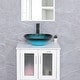 preview thumbnail 9 of 77, Eclife Artistic Vessel Sinks for Bathroom Vanity Tempered Glass Ceramic Basin