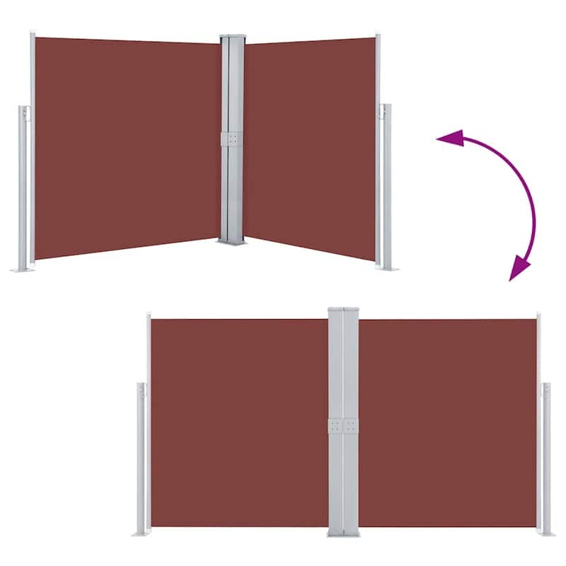 vidaXL Retractable Side Awning Folding Privacy Screen Outdoor Divider Wall