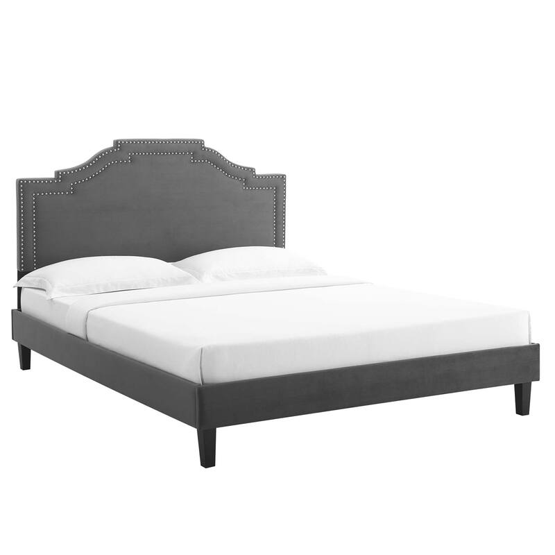 Adelaide Performance Velvet King Platform Bed