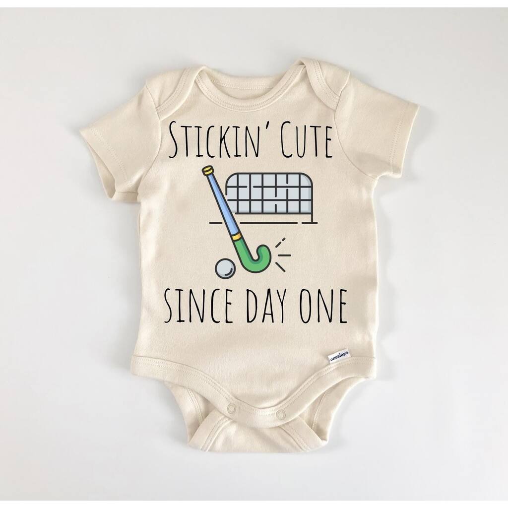 Field Hockey - Baby Boy Girl Clothes Infant Bodysuit Funny Cute