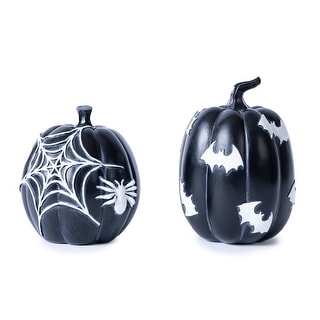 Halloween Spider and Bat Pumpkin (Set of 2) - Bed Bath & Beyond - 42955225