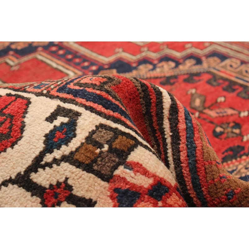 ECARPETGALLERY Hand-knotted Konya Anatolian Red Wool Rug - 3' 5" x 11' 4"
