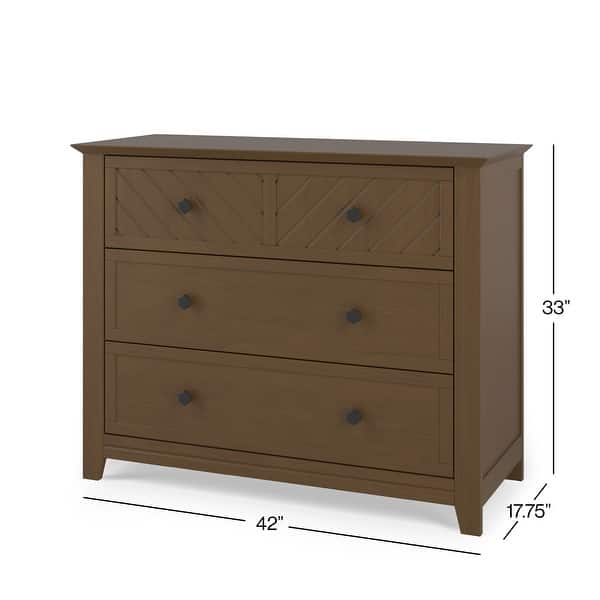 dimension image slide 1 of 3, Child Craft Atwood 3-Drawer Dresser