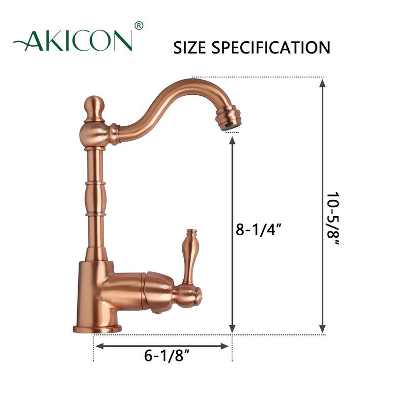 One-Handle Widespread Kitchen Bar Faucet