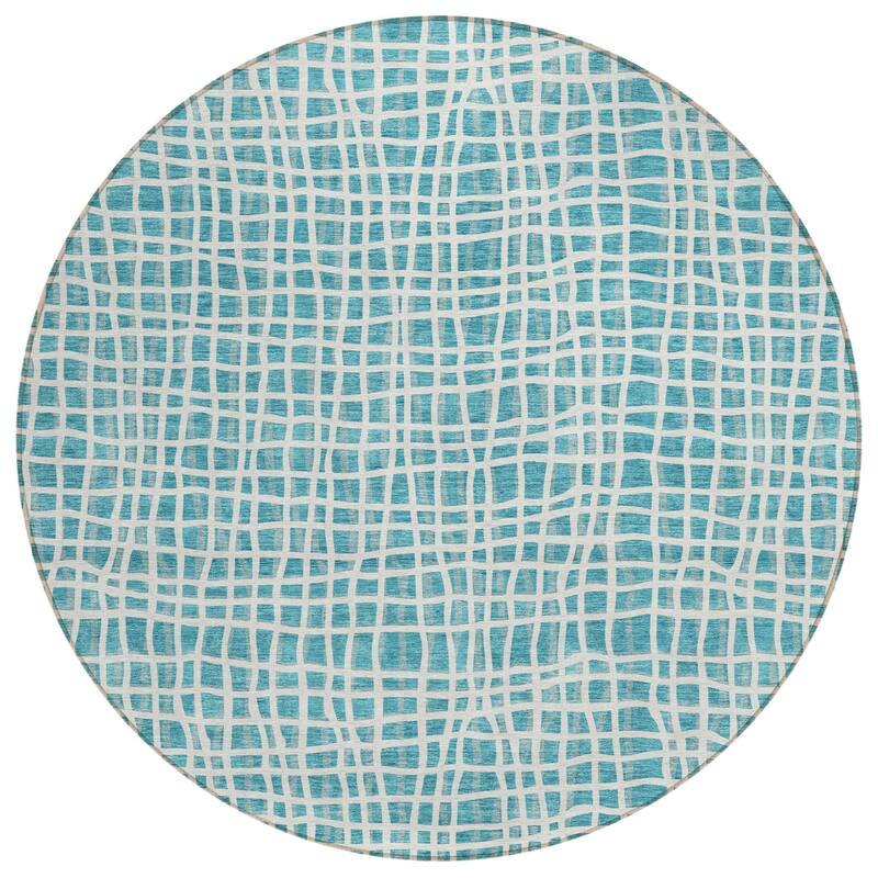 HomeRoots Striped Transitional Rectangle Outdoor Rug