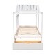 preview thumbnail 7 of 7, Twin Size House Bed Modern Wood Canopy Bed with Roof, Window and Large Drawer
