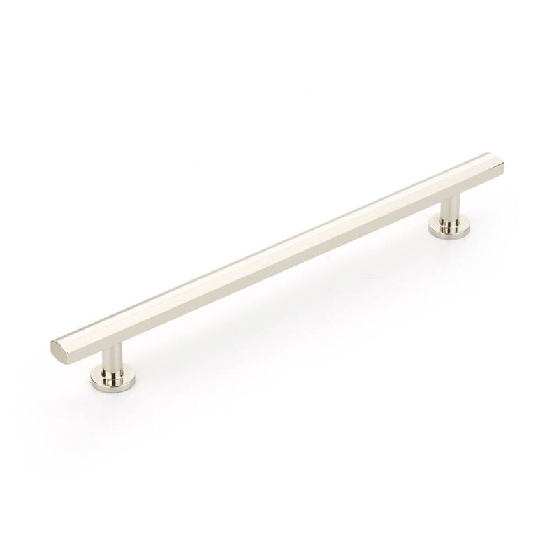 Schaub and Company Heathrow 8" Center to Center Contemporary Solid - Polished Nickel
