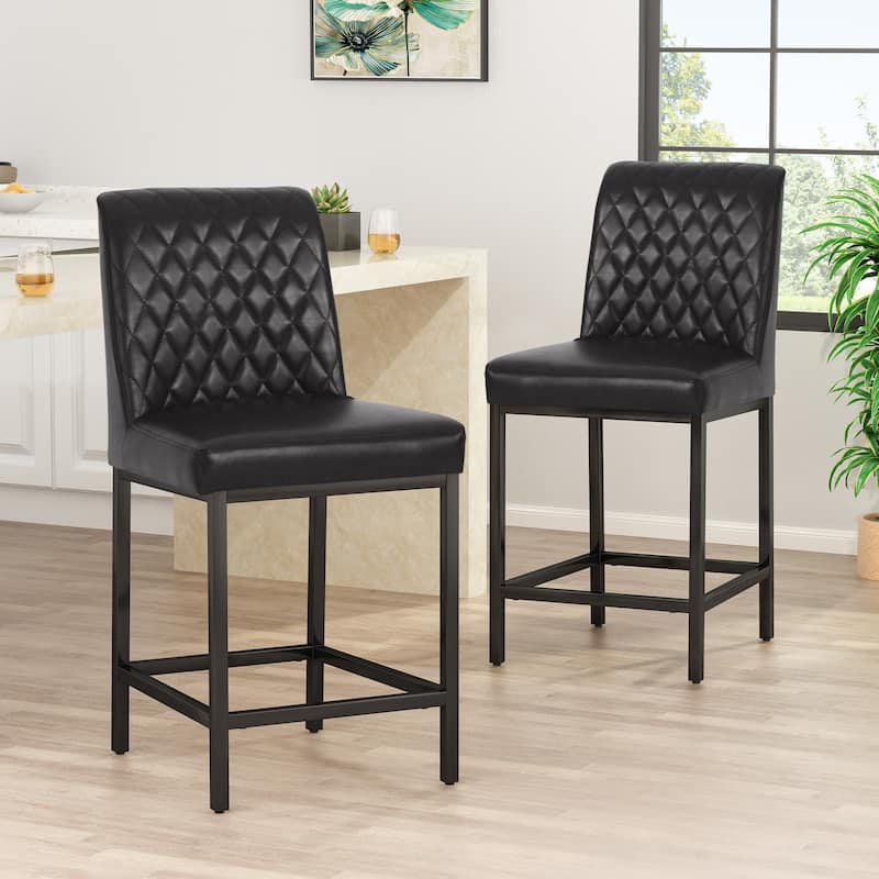 Counter Stool Set of 2 - Black