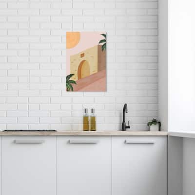 Wynwood Studio Canvas Architecture and Buildings Desert Architecture Yellow and Bohemian & Eclectic Wall Art Canvas Print