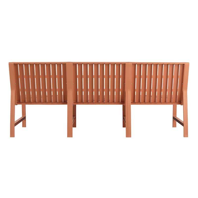 5-Piece Furniture Set - 3-Seater Sofa,2 Chairs & 2 Coffee Tables Waterproof PP Material- Easy Assembly Patio Conversation Set