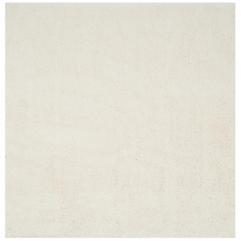 SAFAVIEH Reno Shag Eleonora 1.6-inch Thick Rug - 6'7" Square - Creme