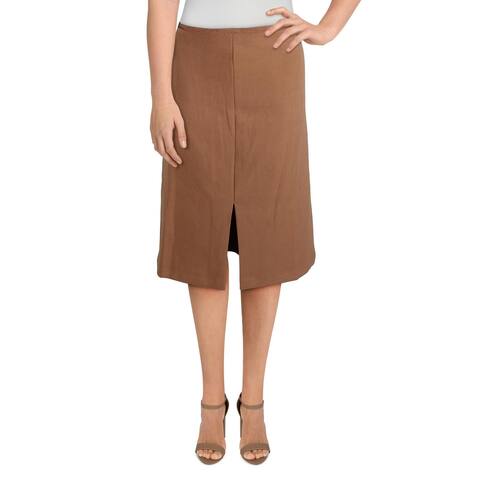 Tahari Womens A-Line Skirt Side Slit Workwear