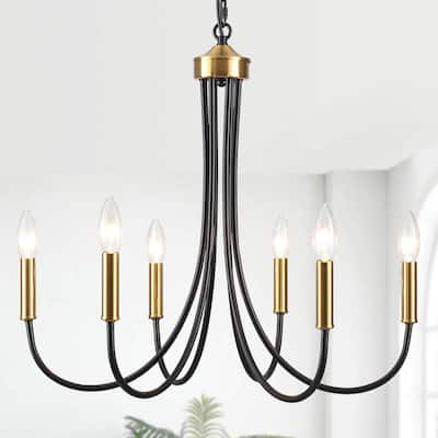 6-Light 23.62 in. Classic Chandelier for Kitchen Living Room