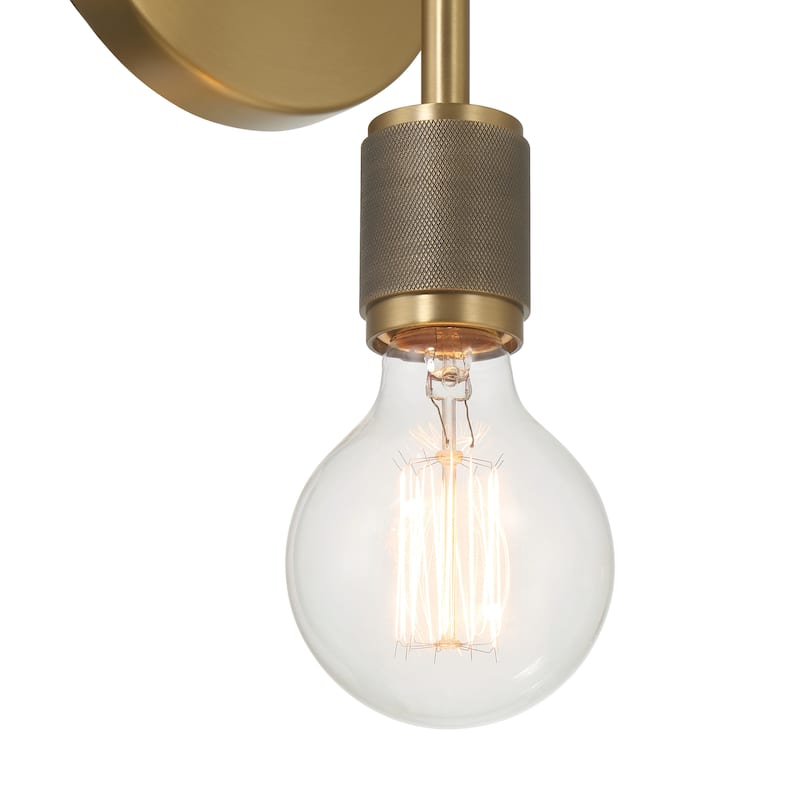 Maxim Metal Exposed 2-Bulb Wall Sconce - 6.4"L x 5.0"W x 19.0"H