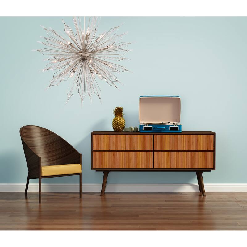 Varaluz Orbital Pendant - 36"D x 36"W x 37"H - Gold Dust - Gold Dust