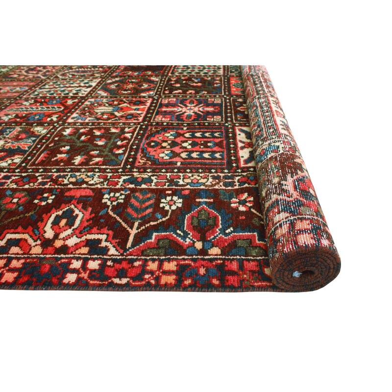 Vintage Distressed Misael Eggplant/Navy Rug - 9'1" x 11'2"