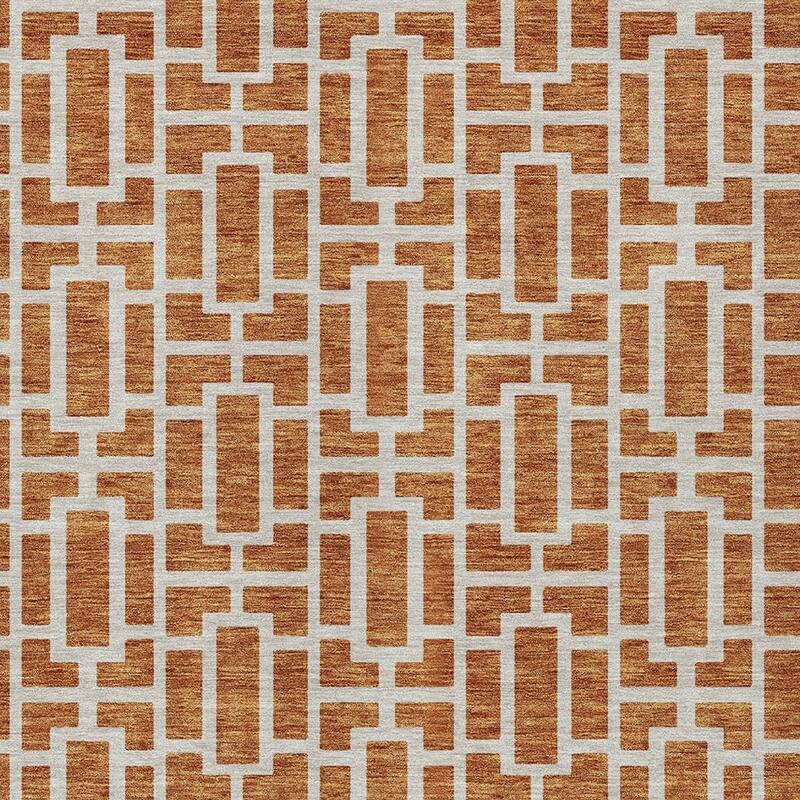 HomeRoots Geometric Transitional Rectangle Outdoor Rug