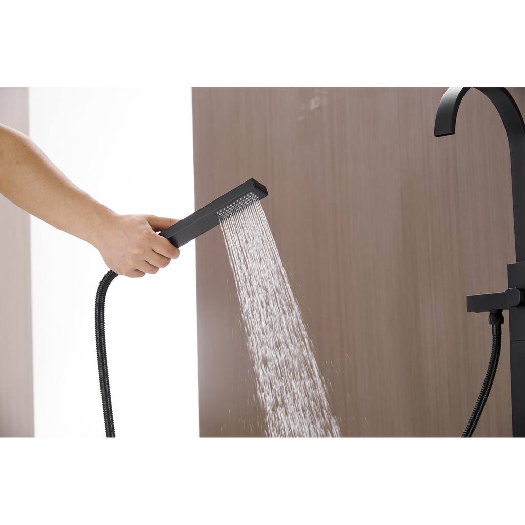 Single Handle Floor Mounted Freestanding Bath Tub Faucet