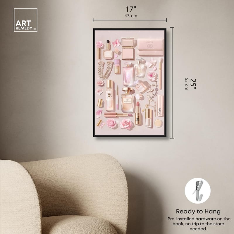 Light Make Up Accessories Canvas by Art Remedy
