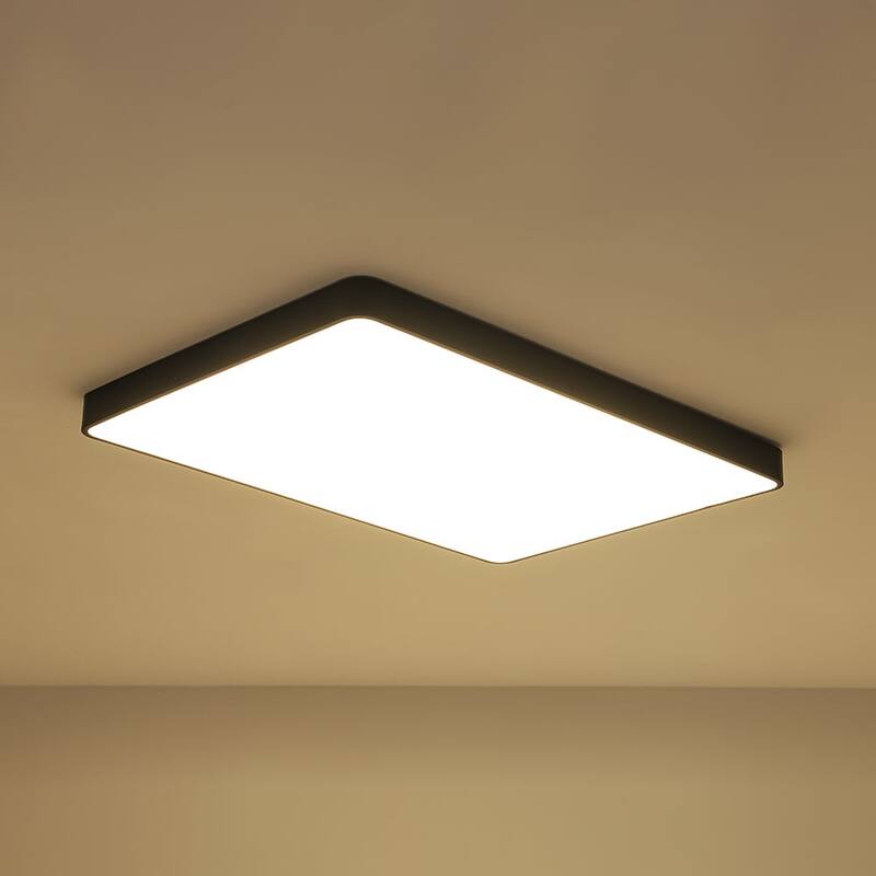 Dimmable LED Wide Rectangular Flush Mount Light 33.9 in