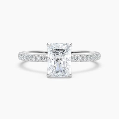 Auriya 14k Gold Radiant Lab Grown Floral Petal Diamond Accent Engagement Ring 1.00 to 5.00 ct. tw. (F-G, VS)