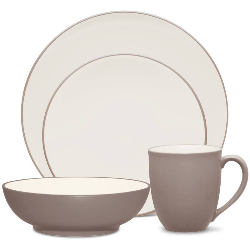 Noritake Colorwave 4-Piece Coupe Place Setting, Service for 1 - Clay
