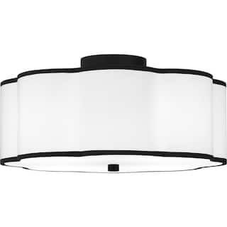 Quoizel Semi-Flush Mount 4-Light Semi-Flush Mount in Matte Black