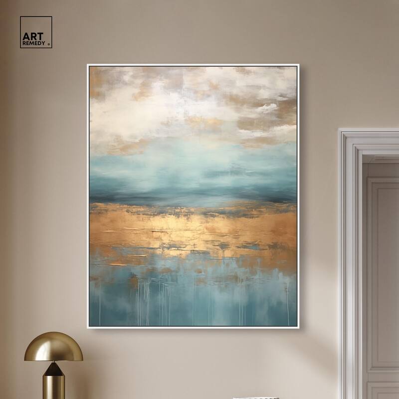 Cloudscape in Gold III Canvas by Art Remedy