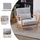preview thumbnail 20 of 19, Mid-century Modern Accent Chair with Upholstered Pillow