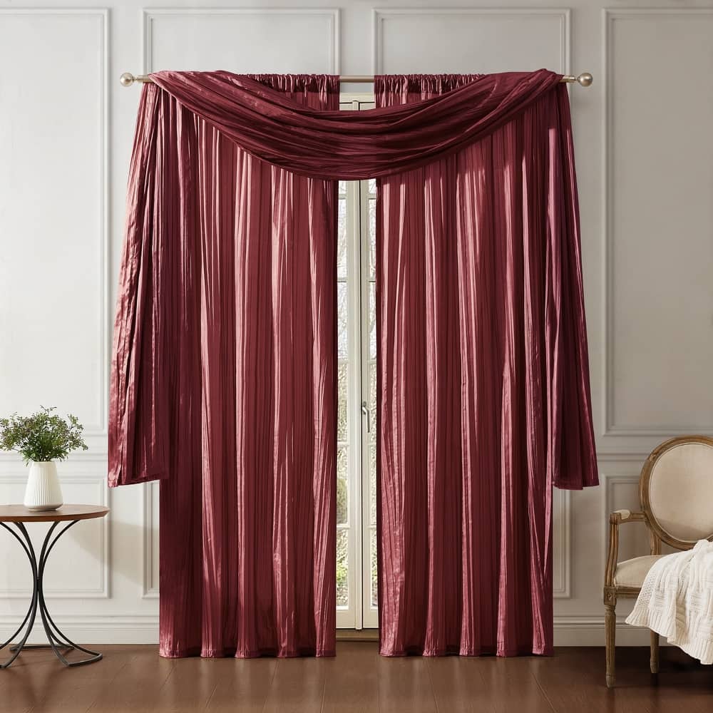 Elrene Athena Rod Pocket Curtain Panel Set of 3