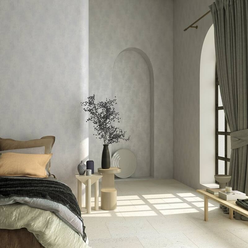 Galerie Wallcoverings The Loft Collection Plaster Effect Matte Finish Vinyl on Non-woven Wallpaper Roll
