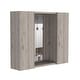 preview thumbnail 13 of 24, Artemisa Medicine Cabinet with Double Door, Mirror, and External Shelf Light Grey