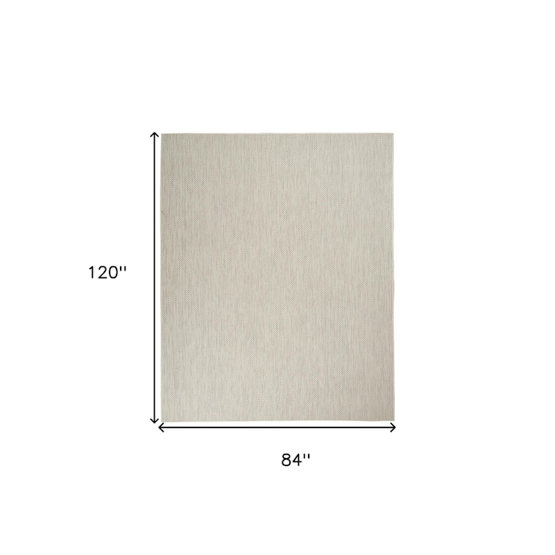 HomeRoots Contemporary Rectangle Outdoor Rug - 7' X 10'
