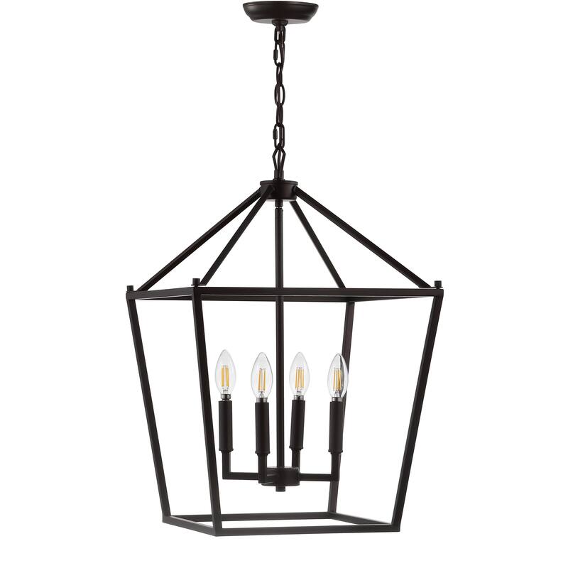 Marion Lantern Metal LED Pendant, by JONATHAN Y