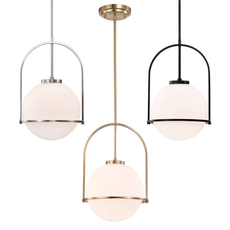 Moonrise 11 Inch Modern Opaque Glass Pendant