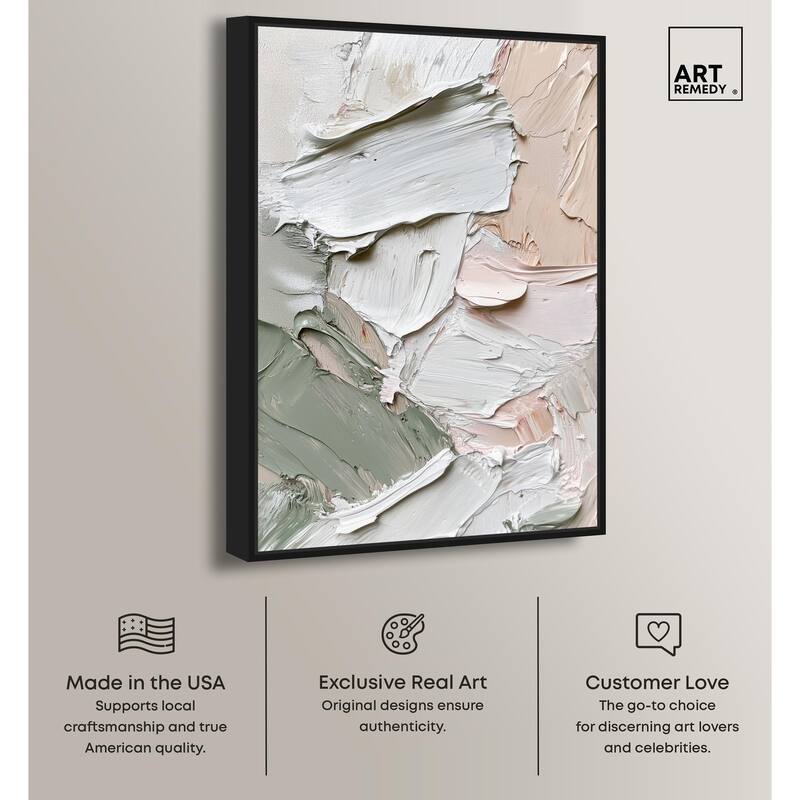 Creamy Contours I Canvas by Art Remedy
