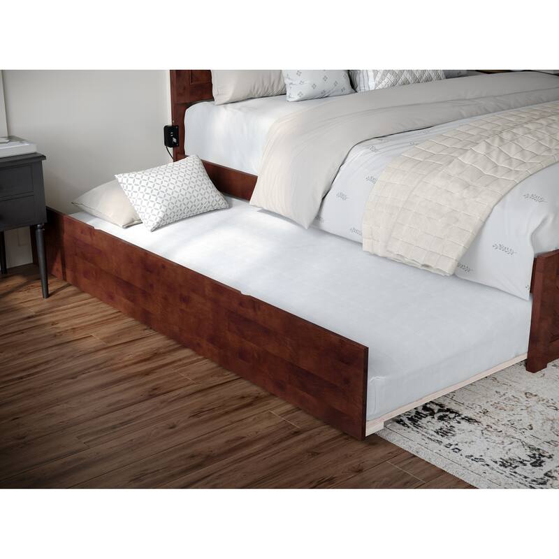 AFI, Canyon Platform Bed with Matching Footboard & Trundle
