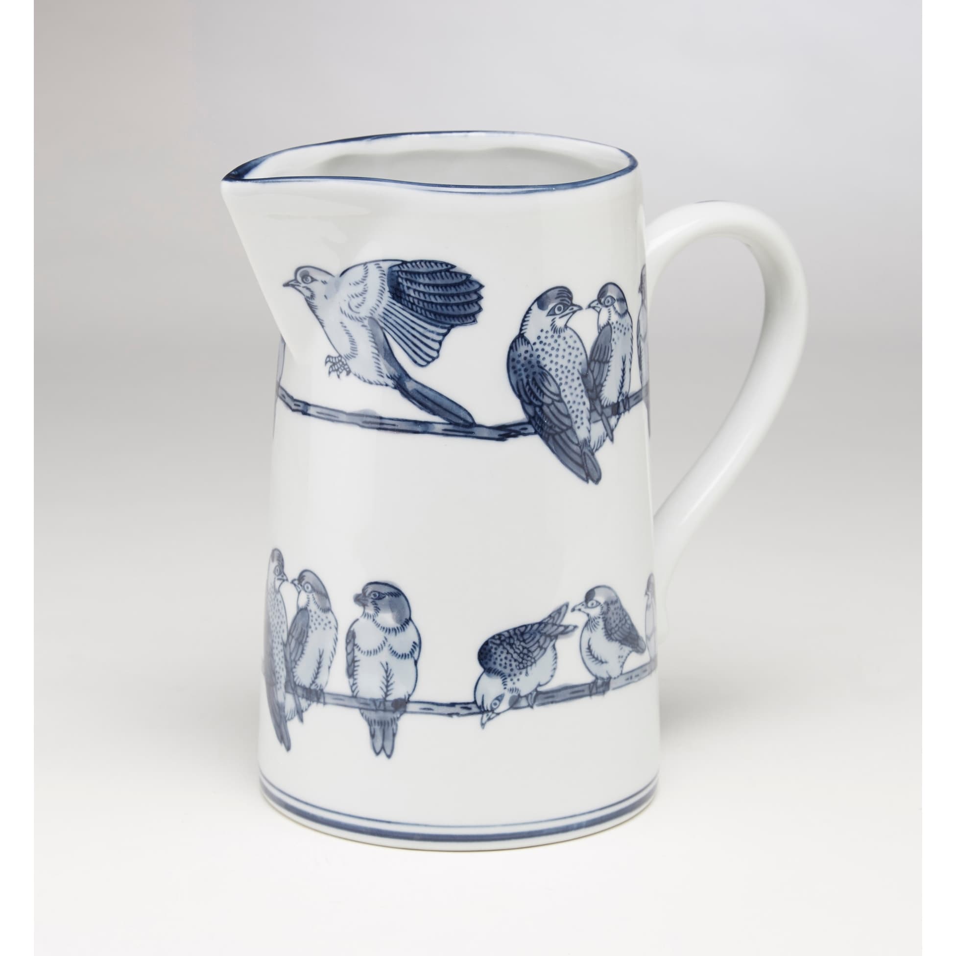 Aa Importing 59838 Blue And White Pitcher - 9 X 4.5 X 9.5 inches